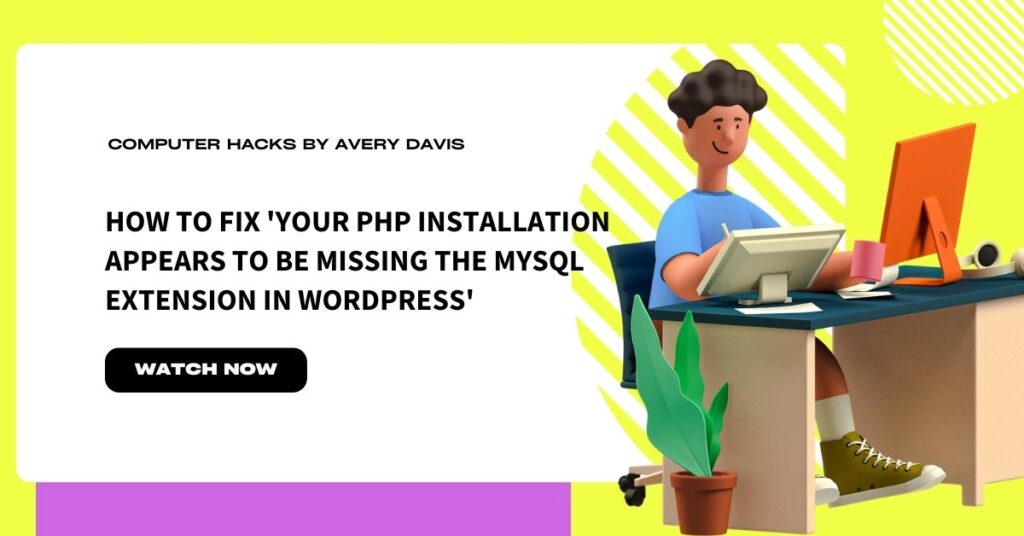 PHP Installation Appears to Be Missing the MySQL